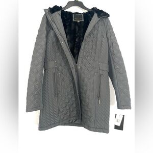 🆕 Women's Weatherproof Long Diamond-Quilted Jacket with Hood size S